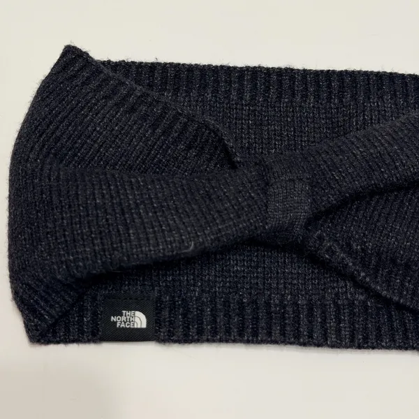 The North Face Black Knit Twist Front Ear Warmer Headband Winter Accessory - Image 5
