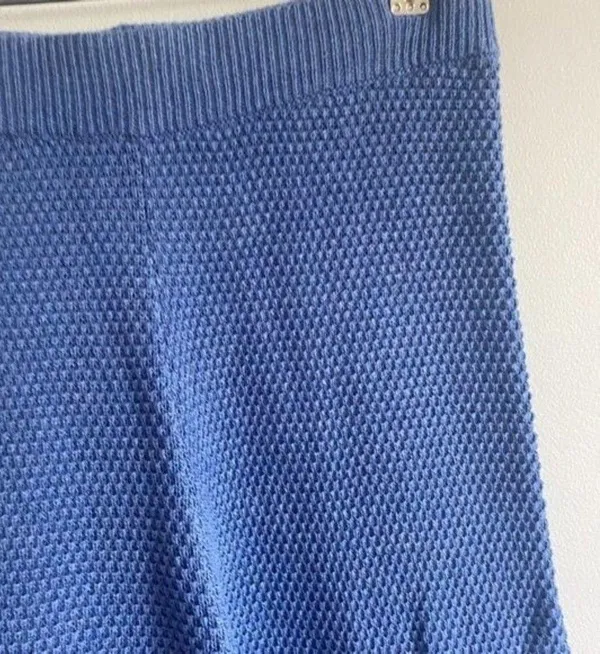 Tribal Blue Sweater Knit Pants - Image 6