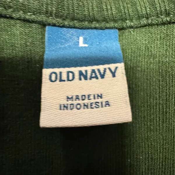 1927 |‎ Old Navy Ribbed Square Neck Long Sleeve Bodysuit Green Women Large - Image 5