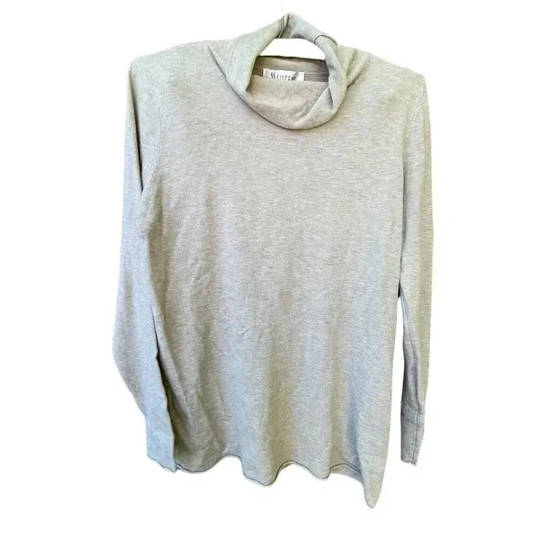 Sisters size M Taupe sweater relaxed fit viscose blend closet staple preppy - Image 2