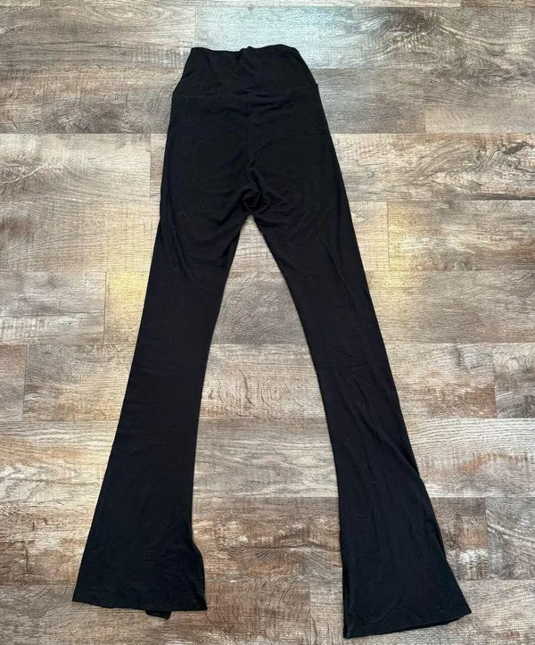 Fitz and Eddi Black Split Flare High Rise Leggings From Buckle Size Small - Image 7