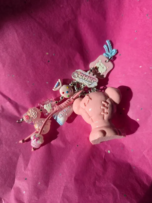 Dora TNT Space Bag Charm Key Charm Phone Charm Pink - Image 3