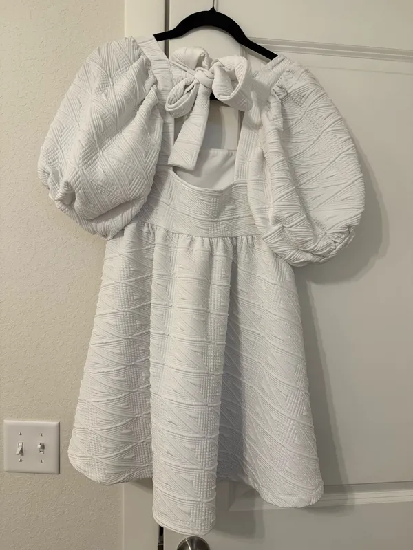 Free People Violet Mini Dress White - Image 5