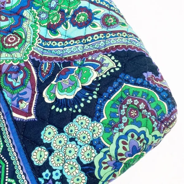VERA BRADLEY Blue Rhapsody Removable Strap Clutch Tote Bag Casual Boho Artsy - Image 10