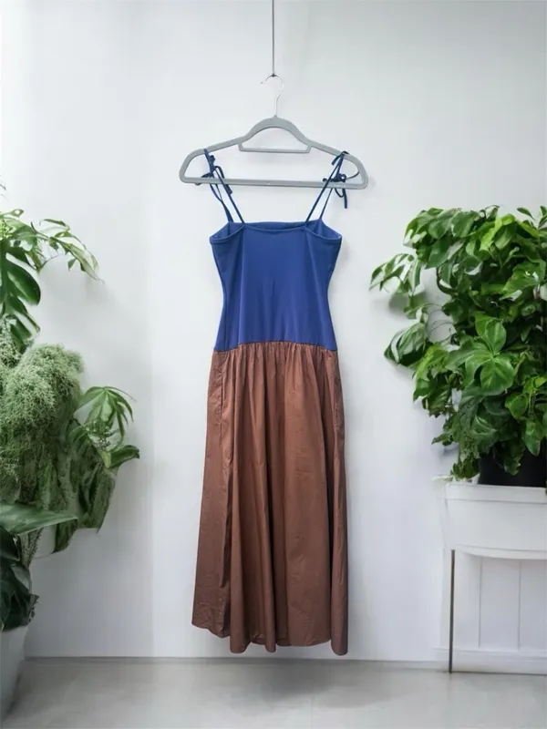 Anthropologie Square-Neck Twofer Midi Dress XS - Image 6