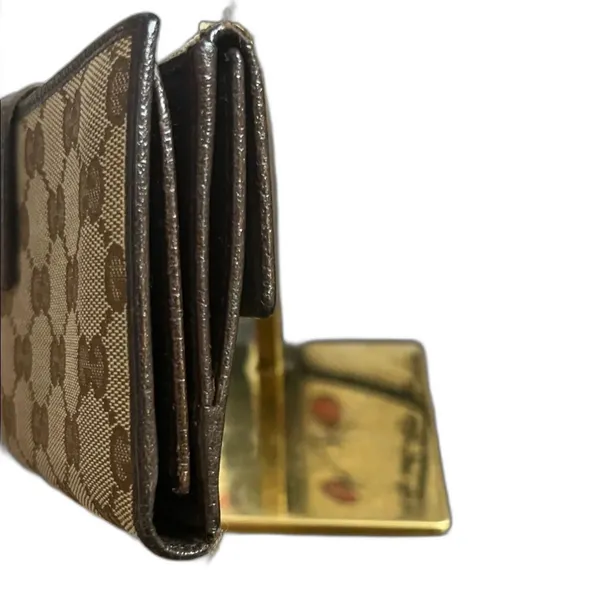 Gucci Signature Monogram Canvas Continental Long Wallet - Authentic - Image 8