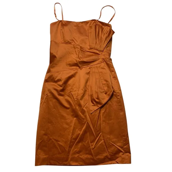 Max & Cleo Cocktail Formal Dress Size 4 Semi-formal Burnt Orange‎ Necter - Image 5