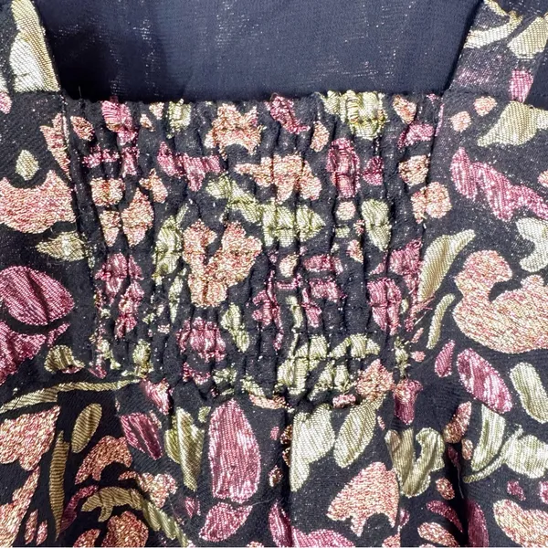 Free People Deluxe Sparkle Mini Dress Black Size XS - Image 7