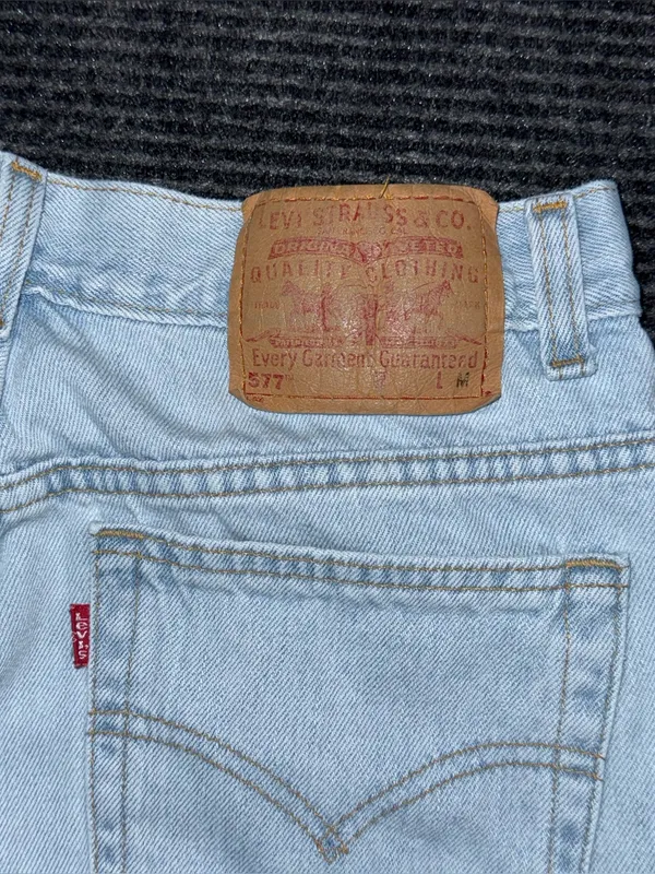RARE Vintage Levi’s 577 Lower Rise Loose Fit Jeans Women’s 10 / 28 x 31 USA Made - Image 7