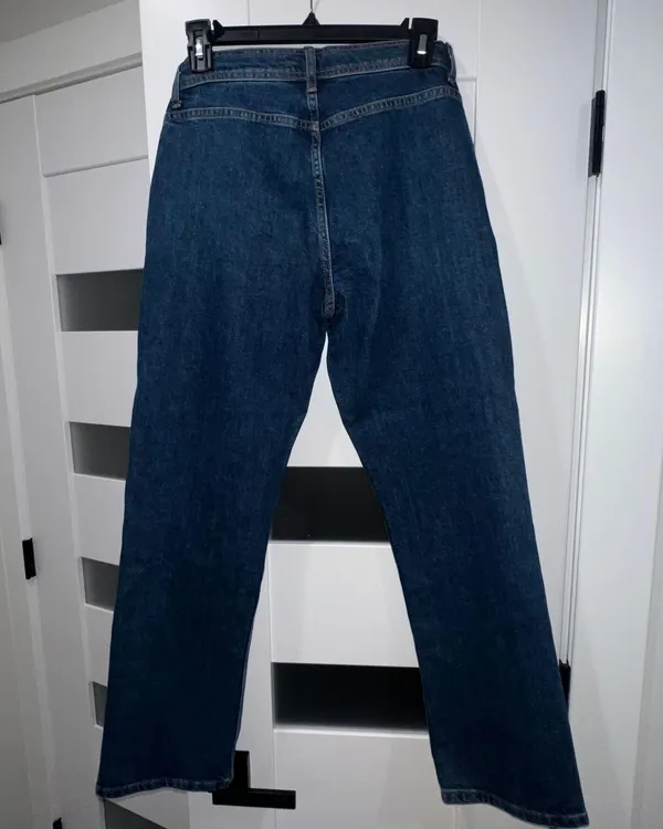 Reformation Julianna Zip Mid Rise Straight Leg Jeans - Image 5