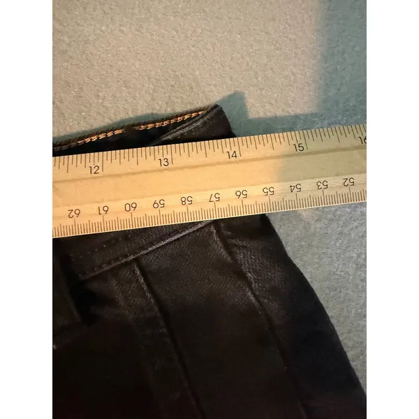 Free People We The Free Denim Shorts CRVY High Rise 28 Black Boho Festival - Image 7
