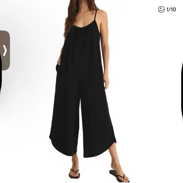 Z Supply Sage Green wide leg jumpsuit - Image 2
