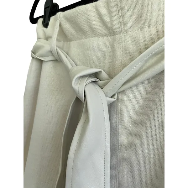 Catherine Malandrino Cream Knit Midi Skirt Size Small - Image 3