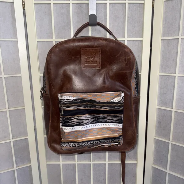Aztec‎ cowhide leather Backpack - Image 3