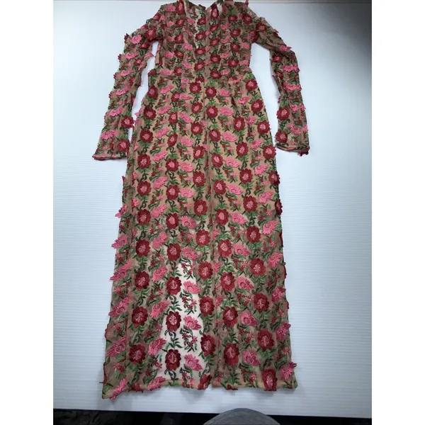 For Love and Lemons Amelia‎ Midi Floral Embroidered Dress Size M - Image 7
