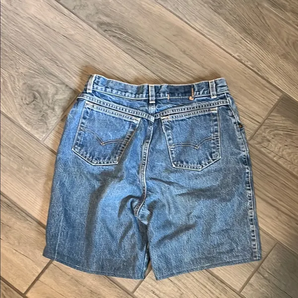 Levi's Blue Jean Shorts High-Waisted Relaxed Fit - Image 6