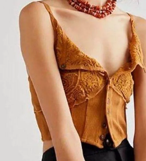Free People Have My Heart Crop Tank Top Size XS - Image 3