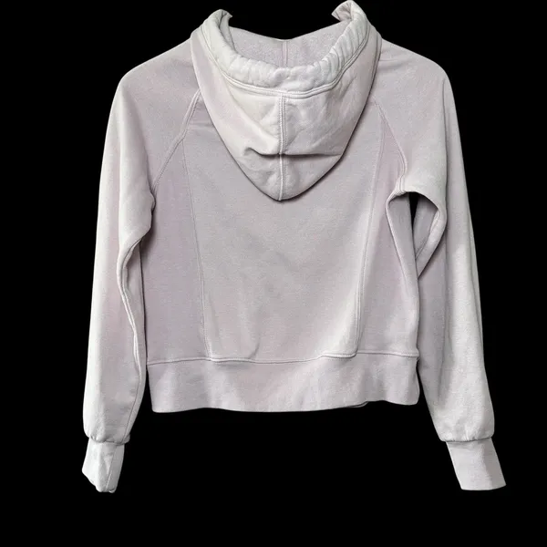 Daily Practice by‎ Anthropologie Hoodie XS Lilac Pink Cropped Sweatshirt Cozy - Image 7