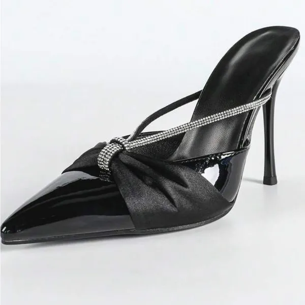 New Without Tag Elegamt Black Heels Size 6.5 - Image 3