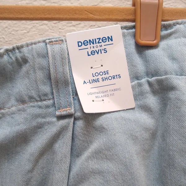 Denizen From Levi's Loose A Line Jean Shorts In Tropical Tide Size 8 - Image 2