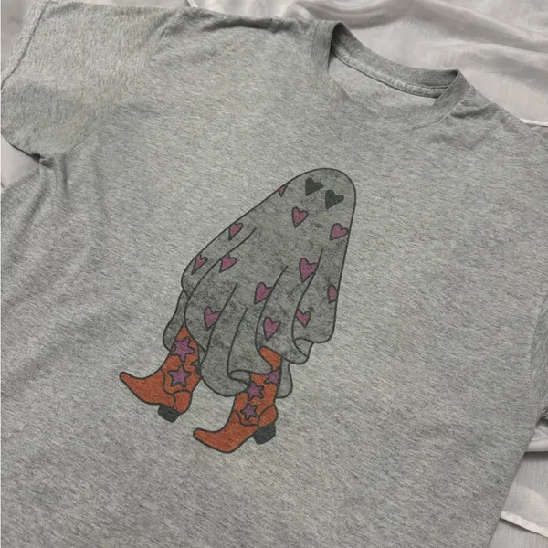 Hazel Blues Boo in Boots Graphic Tee - Image 2
