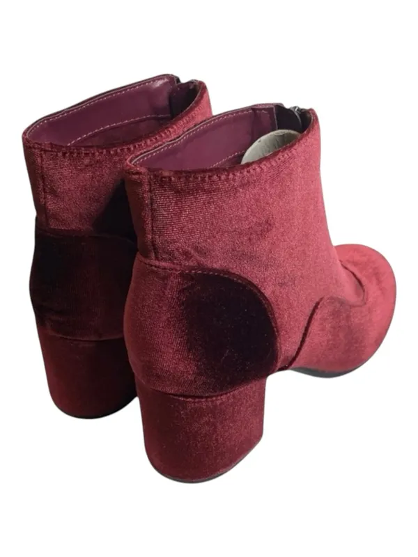 Circus by Sam Edelman new ❁ Vanessa Zipper Velvet Ankle Boot Booties ❁ Burgundy ❁ 6 - Image 4