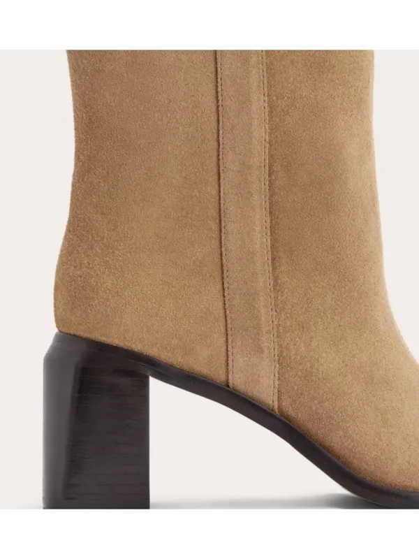 Everlane $298 The Outlaw Suede Cowboy Western Boot in Sand Size 6.5M - Image 3