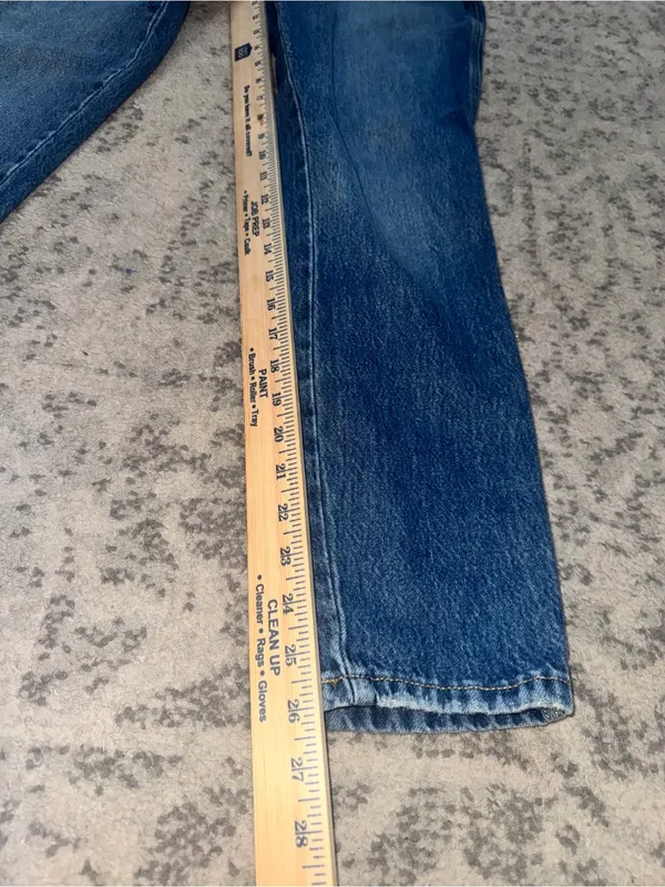 Arizona Jean Company Blue Slim Straight highest rise mom Jeans size 5 EUC - Image 4