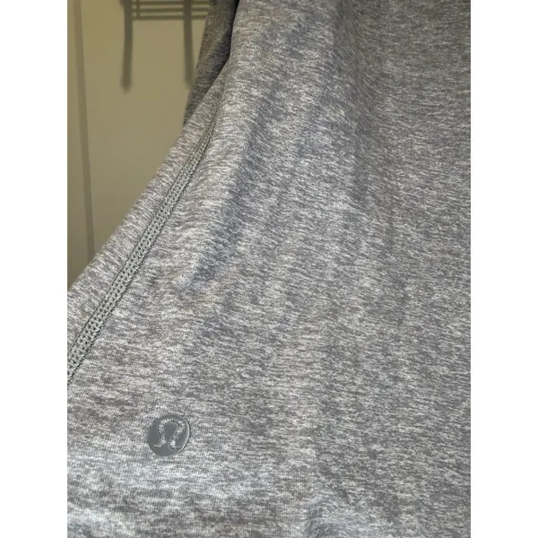 Lululemon Just Breathe Long Sleeve Top Women's Medium 10 Light Gray Athletic - Image 5