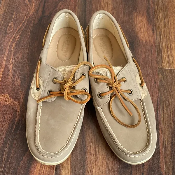 Sperry Sueded Jute and Metallic Slip On Boat Shoes STS95795 - Image 3