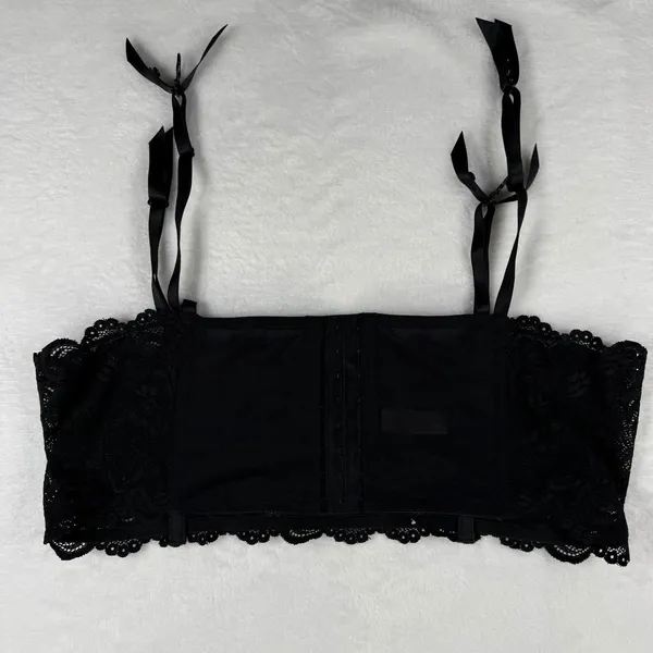 Cacique Black Lace Garter‎ Belt Corset Style Size 18/20 - Image 4