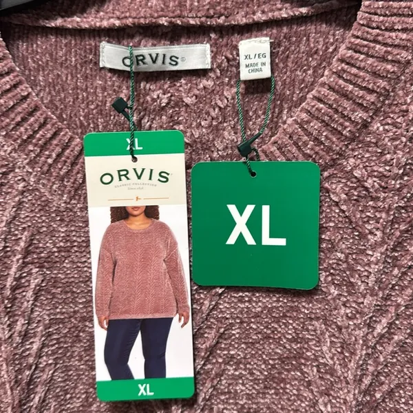 Orvis Women's Crew Neck Long Sleeve Chenille Sweatshirt - Image 3