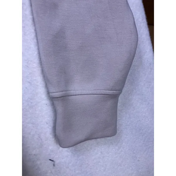 Rae Mode Hoodie Women M Beige‎ 1/4 Zip Scuba Pullover Soft Luxury - Image 7