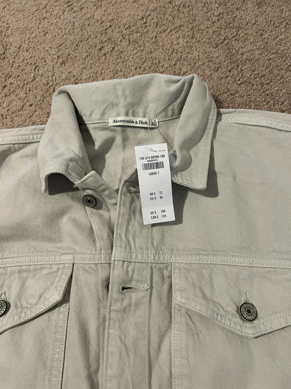 Abercrombie & Fitch Light Gray Shirt Dress - Image 2