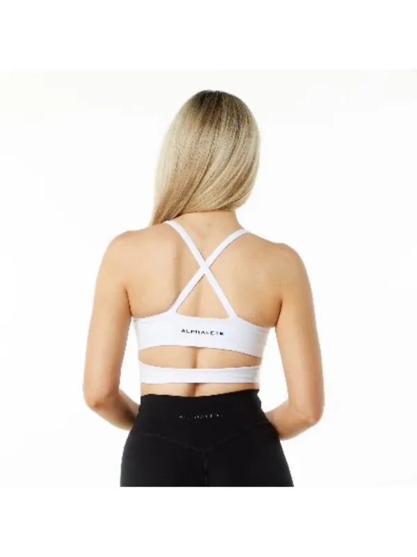 Alphalete SURFACE ALTITUDE BRA Women's Medium-Impact Single-Brushed White - Image 2