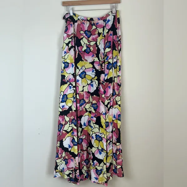 NWT‎ Free People Maxi Skirt Side Slit Flowy Size 8 - Image 6