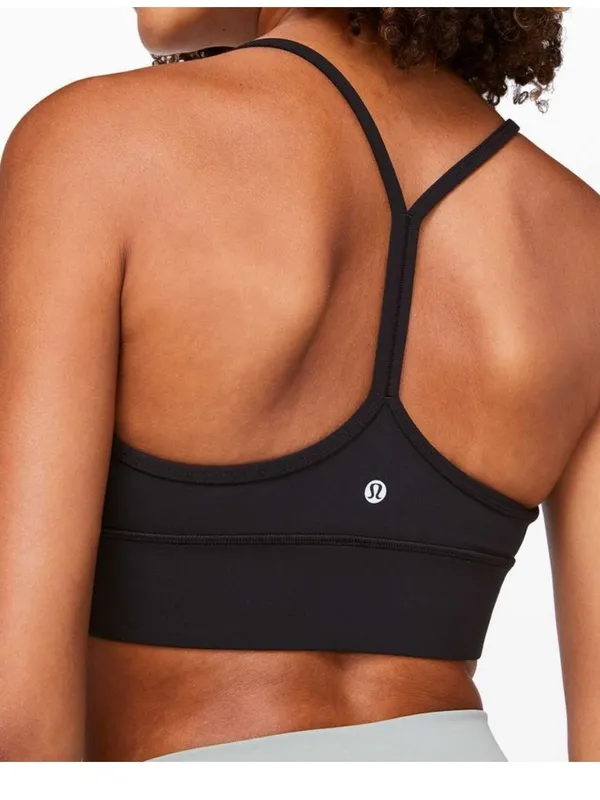 Lululemon Flow Y longline sports bra black Nulu - 4 - Image 2