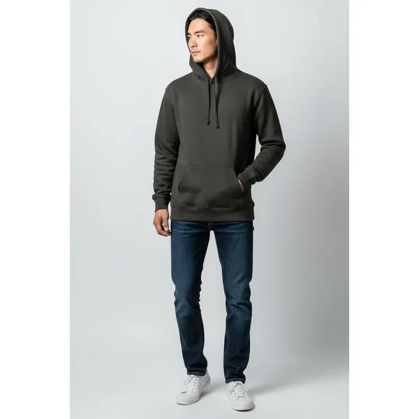 Arizona Jean Co Mens Sweatshirt Size XS Dark Gray Hoodie kangaroo Pockets Casual - Image 2