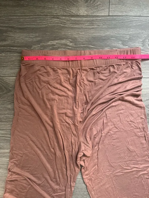 Skims Dusty Pink Wide Leg Pull On Drawstring Comfy Cozy Relax Lounge Pants M - Image 7