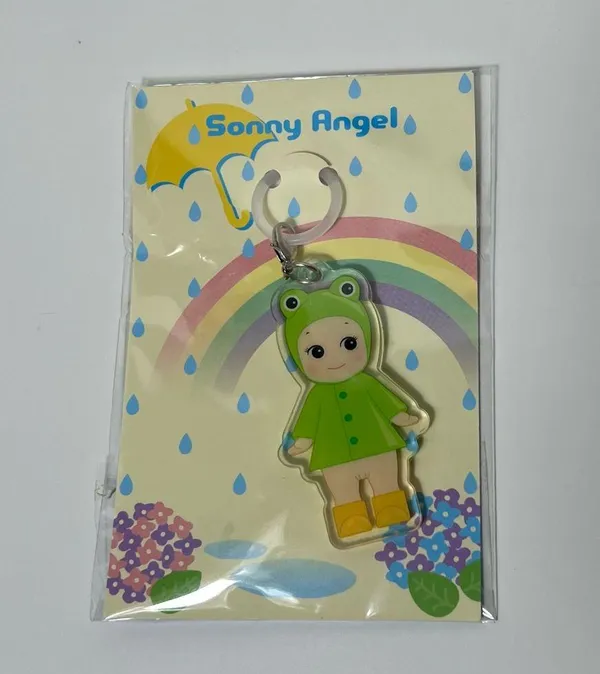 Sonny Angel I Love Rainy Day Deco Frog Umbrella Acrylic Charm Keychain - Image 5