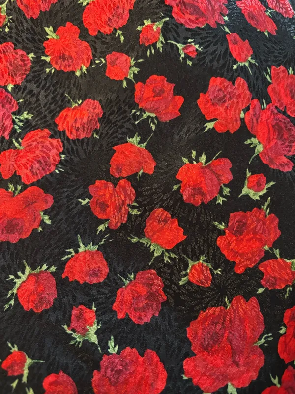 Red rose robe Size XL - Image 4