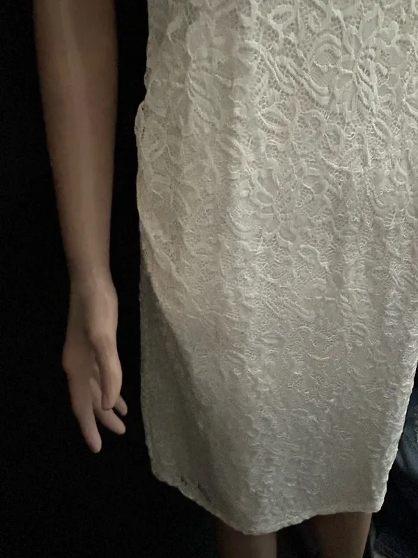 Pink Blush Women’s Lace Overlay Off-Shoulder Midi Dress in Ivory LG NWT - Image 6