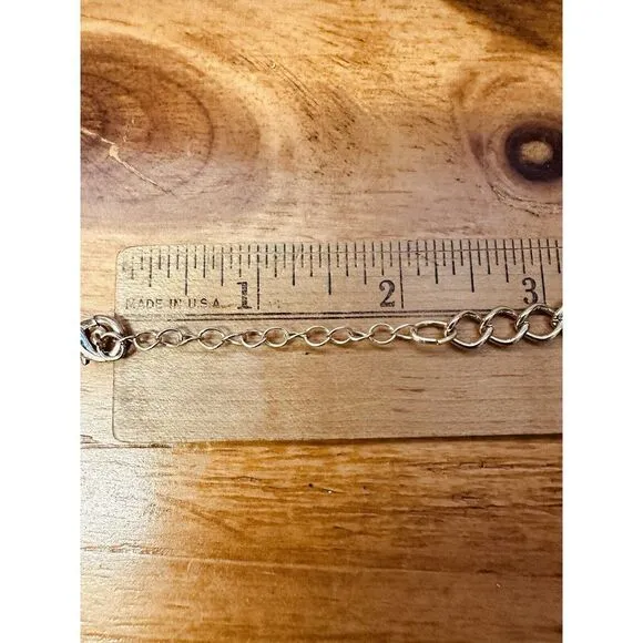 Hammered Like Flat Stones Gold Tone 16" Adjustable Necklace‎ Statement Piece - Image 10