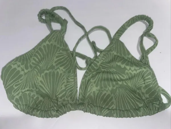 Victoria's Secret PINK bikini top scrunchie green size m - Image 2