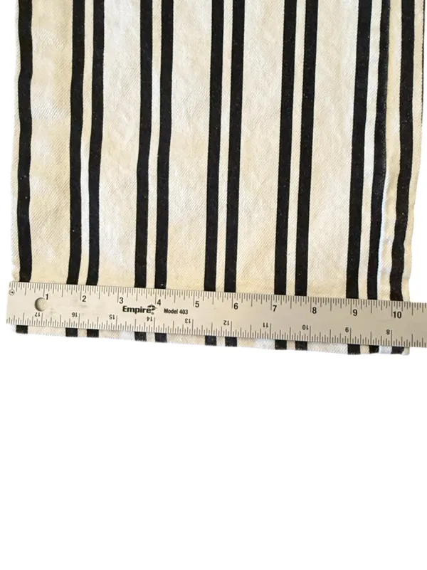 Reformation Logan Ultra High Rise Wide Leg Jeans Size 25 Black White Stripe - Image 15