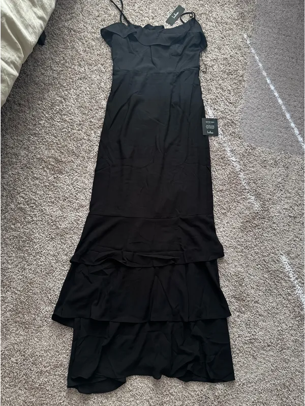 Lulus Maxi Dress Black - Image 2
