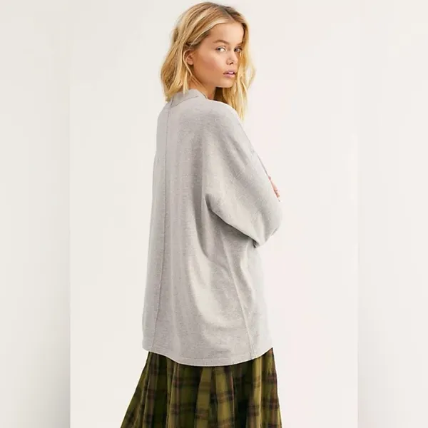 ✨Free People We The Free By Be Free Grey Sz XS Tunic T-shirt✨ - Image 2