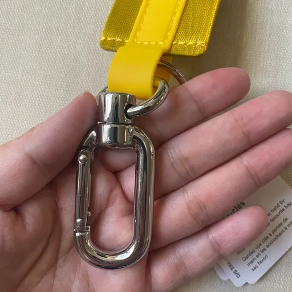 Lululemon Never Lost Keychain - Maize Yellow/Graphite Grey - Image 4