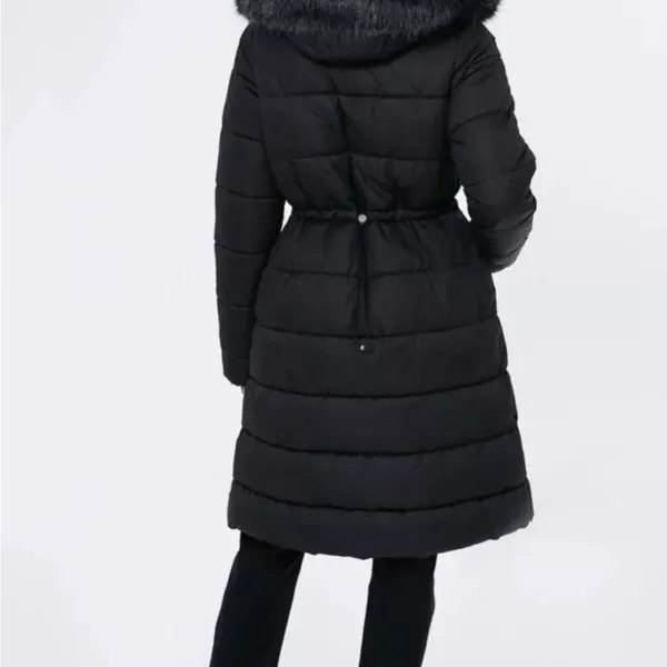 🆕 🌹🧥$495 Barbour Franchesca Winter Black Parka Jacket Puffer Coat UK 12 | US 8 - Image 12