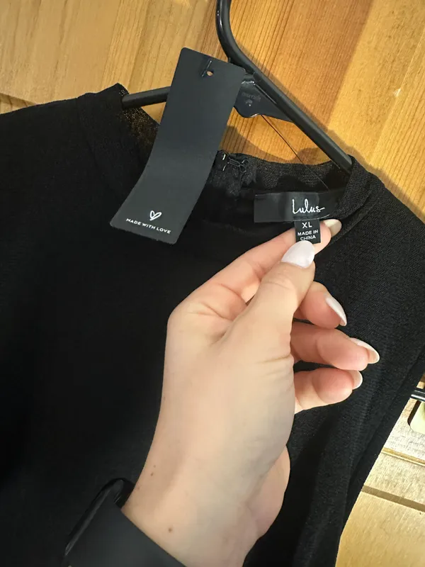 Lulus Black Mini Dress - Image 3